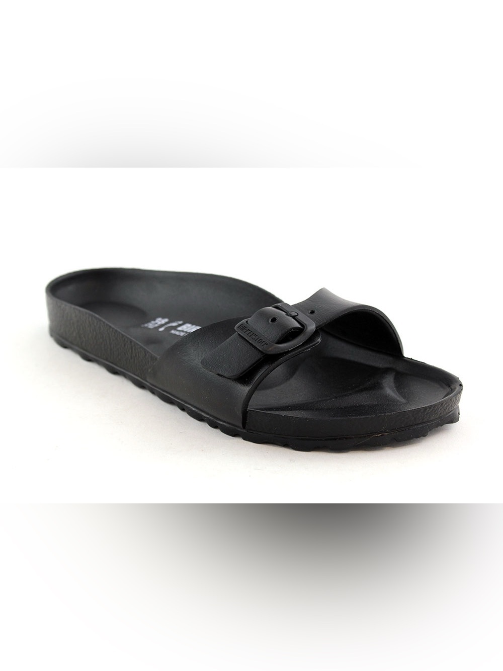 Birkenstock Black Single Buckle Eva Slide